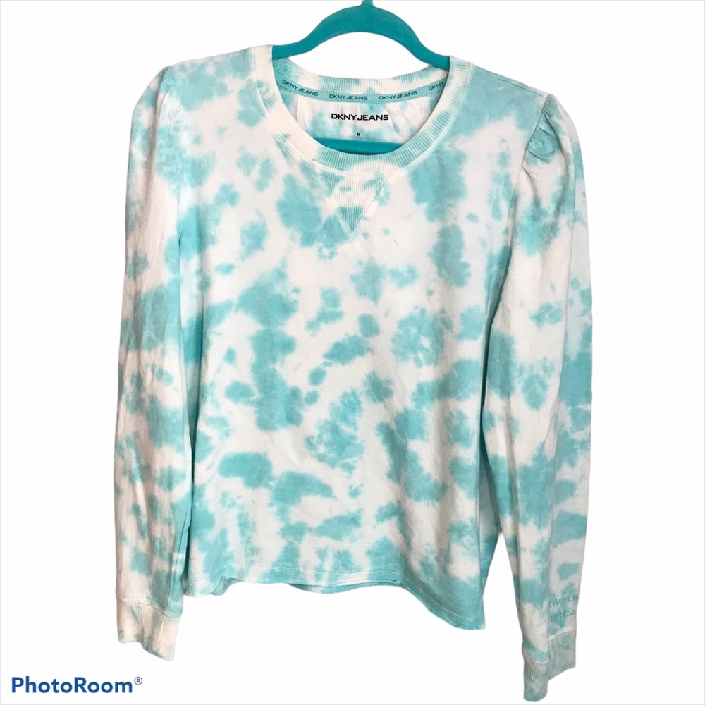 New Tie Dye DKNY Jeans Sweatshirt Size Med